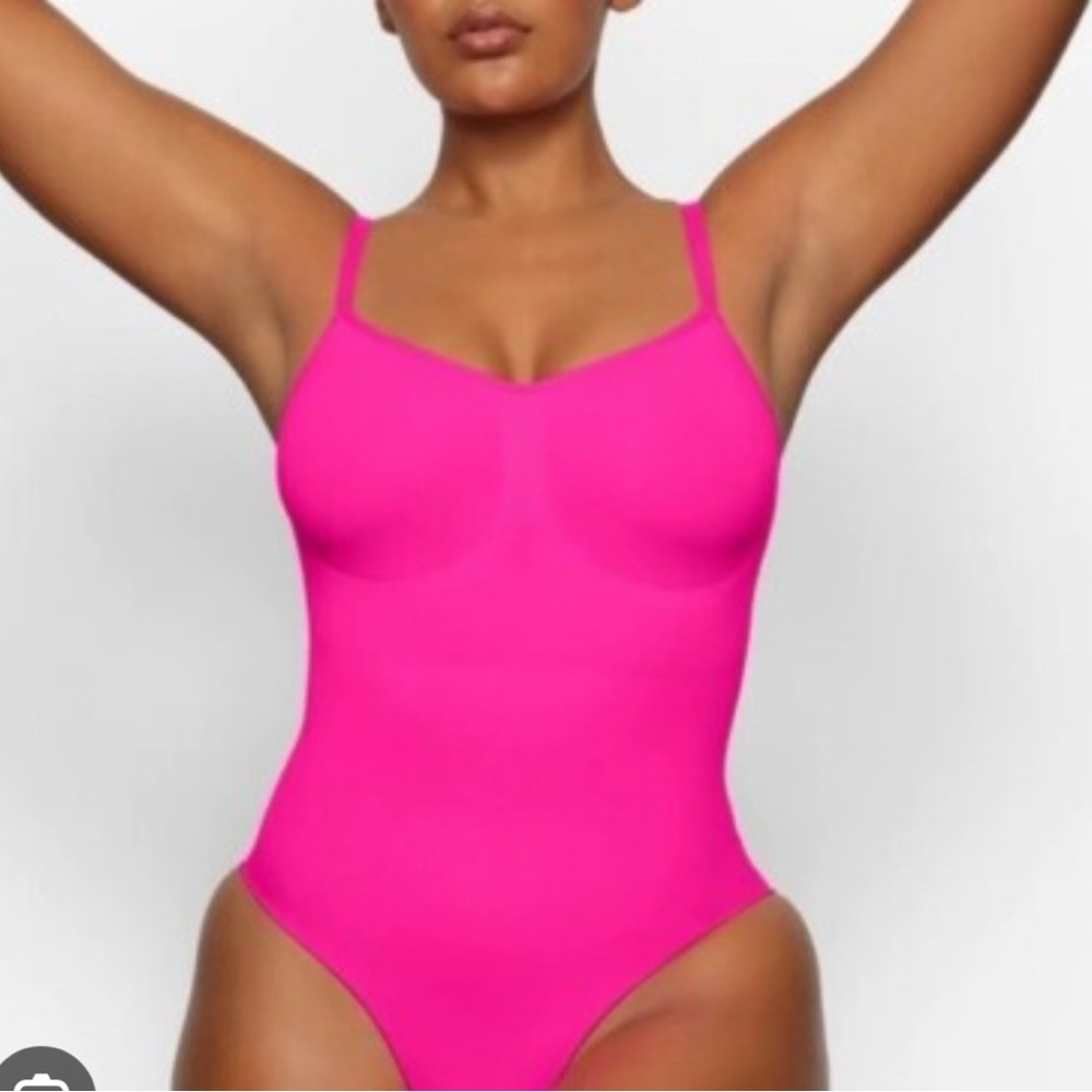 SKIMS Hot Pink Bodysuit